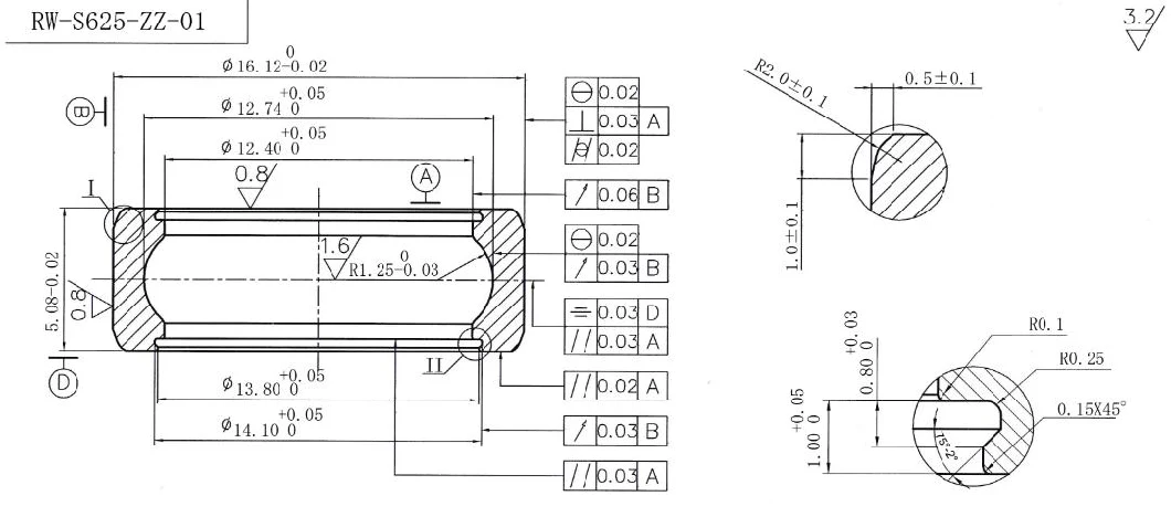 Stainless Steel Deep Groove Ball Rolling Auto Roller Bearings